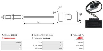 SENZOR NOX INJECTIE ADITIV AS-PL NOX9302 2