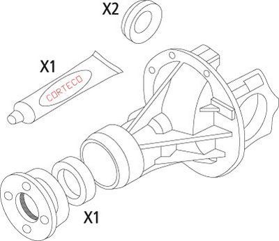 CORTECO Dichtungssatz, Differential