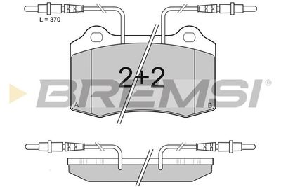 BREMSI BP2985 Тормозные колодки и сигнализаторы  для PEUGEOT 406 (Пежо 406)
