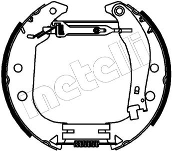 Комплект тормозных колодок METELLI 51-0232 для FIAT STRADA