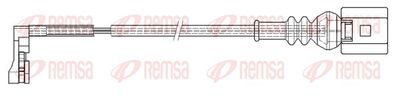 Сигнализатор, износ тормозных колодок REMSA 001204 для MAN TGE