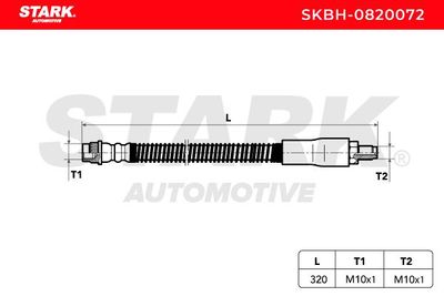 спирачен маркуч STARK SKBH-0820072