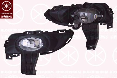 Противотуманная фара KLOKKERHOLM 34760282 для MAZDA 3