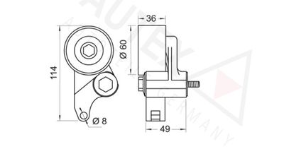 ROLA INTINZATOR CUREA DISTRIBUTIE AUTEX 641593 1