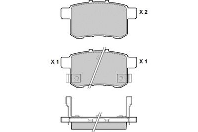 E.T.F. 12-1370 Тормозные колодки и сигнализаторы для HONDA ACCORD VIII универсал (CW) 2.2 i-DTEC (CW3) E.T.F. 12-1370 Тормозные колодки и сигнализаторы для HONDA ACCORD VIII универсал (CW) 2.2 i-DTEC (CW3)