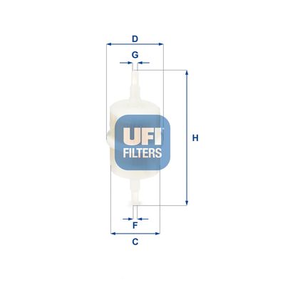 Топливный фильтр UFI 31.012.00 для VW KAEFER