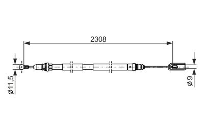 CABLU FRANA DE PARCARE BOSCH 1987477953 4