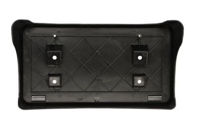 Kentekenplaat bevestiging Voor (plastic, zwart) past: DODGE RAM 01.02-02.03