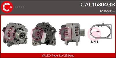 Генератор CASCO CAL15394GS для VW TOUAREG