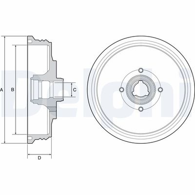 TAMBUR FRANA DELPHI BF510