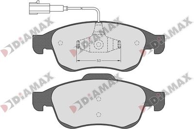 DIAMAX N09782 Тормозные колодки и сигнализаторы  для ALFA ROMEO GIULIETTA (940_) 1.4 BiFuel (940FXA1A, 940FXT1A)
