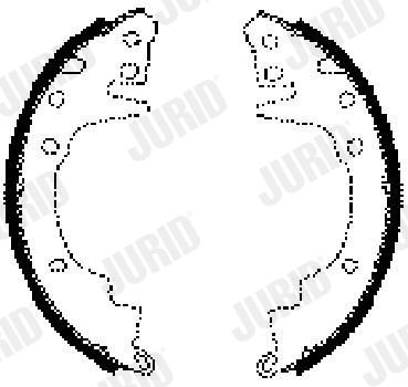 Комплект тормозных колодок JURID 361379J для MITSUBISHI SPACE
