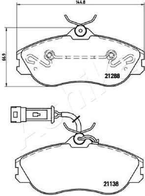 Brake Pad Set, disc brake 50-00-0902