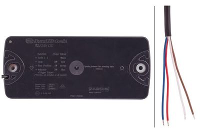 Achterlicht Links/Rechts (LED, 12/24V, transparant, met indicator, met stoplicht, parkeerlicht) past: FAUN  SCANIA