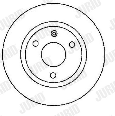 Тормозной диск JURID 561481J для CITROËN AX