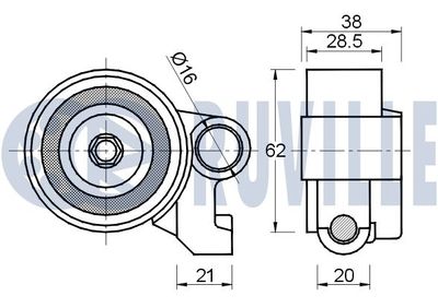 ROLA INTINZATOR CUREA DISTRIBUTIE RUVILLE 541426 1