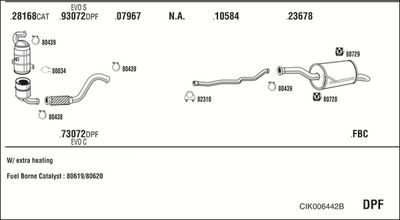 Układ wydechowy WALKER CIK006442B