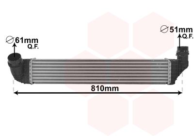 Интеркулер VAN WEZEL 43004614 для RENAULT GRAND SCENIC