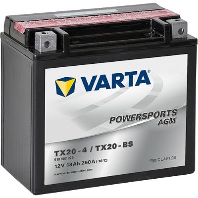 Стартерная аккумуляторная батарея VARTA 518902025I314 для HARLEY-DAVIDSON DYNA