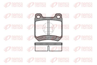 комплект спирачно феродо, дискови спирачки REMSA 0012.10