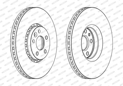 BREMSSCHEIBE FERODO DDF1801C1 1