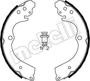 METELLI 53-0384 Комплект тормозных колодок 