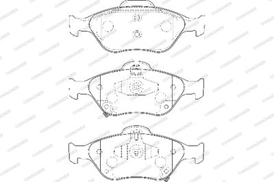 Комплект тормозных колодок, дисковый тормоз WAGNER WBP24022A для DAIHATSU CHARADE