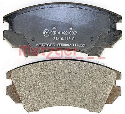BREMSBELAGSATZ SCHEIBENBREMSE METZGER AUTOTEILE 1170221 3