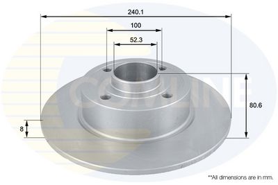спирачен диск COMLINE ADC1555