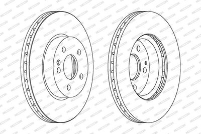 BREMSSCHEIBE FERODO DDF1203C 1