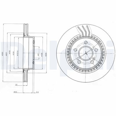 Tarcza hamulcowa 1szt DELPHI BG4226 produkt