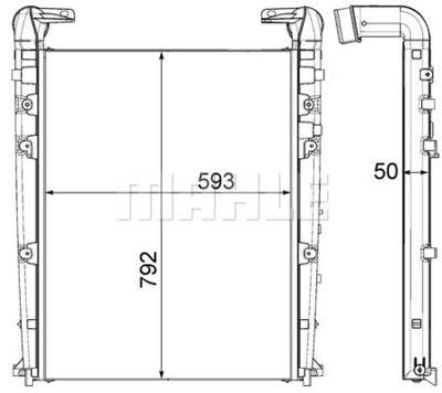 Laddluftkylare MAHLE CI 455 000P