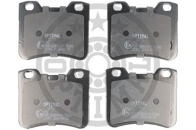 Комплект тормозных колодок, дисковый тормоз OPTIMAL BP-12720 для CITROËN AX