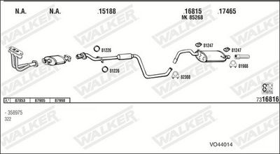 Изпускателна система WALKER VO44014
