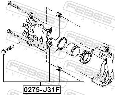 Repair Kit, brake caliper 0275-J31F