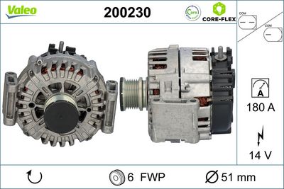 GENERATOR / ALTERNATOR VALEO 200230