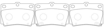 Комплект тормозных колодок, дисковый тормоз FIT FP0733 для MITSUBISHI PAJERO