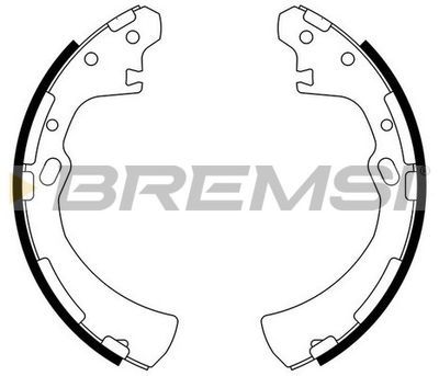 BREMSI GF0849 Ремкомплект барабанных колодок  для NISSAN URVAN (Ниссан Урван)
