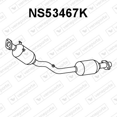 Катализатор VENEPORTE NS53467K для NISSAN QASHQAI