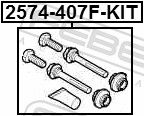 Guide Bolt, brake caliper 2574-407F-KIT