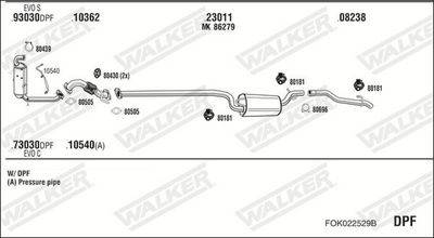 Изпускателна система WALKER FOK022529B
