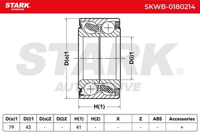 комплект колесен лагер STARK SKWB-0180214