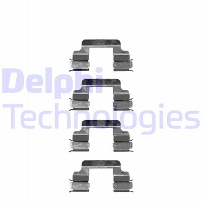 Комплектующие, колодки дискового тормоза DELPHI LX0334 для SKODA ROOMSTER