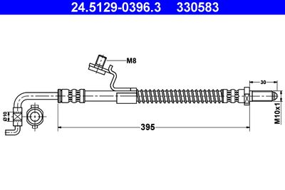 Тормозной шланг ATE 24.5129-0396.3 для FORD ORION