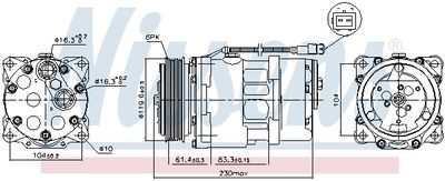 COMPRESOR CLIMATIZARE NISSENS 89055 4