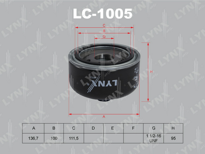 LC-1005 LYNXauto Масляный фильтр