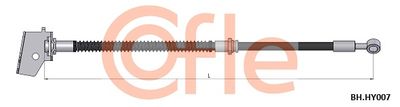 Тормозной шланг COFLE 92.BH.HY007 для HYUNDAI i10