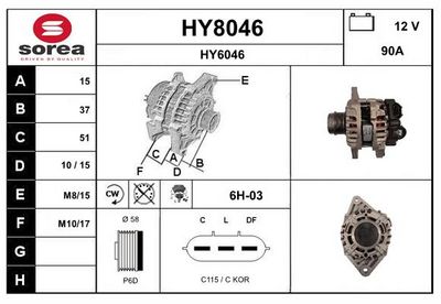 GENERATOR SNRA HY8046