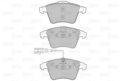 Brake Pad Set, disc brake 598651