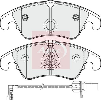 APEC Brake Pad Set, disc brake PAD1862